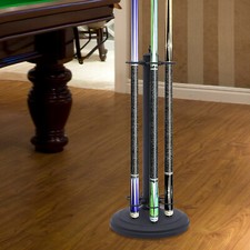 Portable Pool Cue Sticks Holder 6 Pool Cue Stick Tool Billiard Cue Rack Black