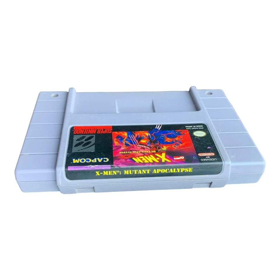 X-Men Mutant Apocalypse SNES Video Game Vintage Tested Working - Image 3 of 3