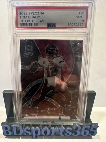 2022 Panini Spectra #91 Tom Brady Interstellar Prizm Parallel /60 PSA 9