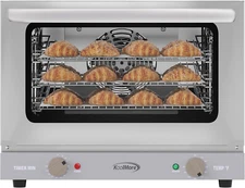 19 In. Countertop Convection Oven for Quarter-Size Pans with 3 Racks 1440W of Po