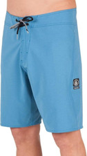 Volcom Men's Lido Solid Mod 20" Boardshorts Size L Blue Drawstring Waist Stretch