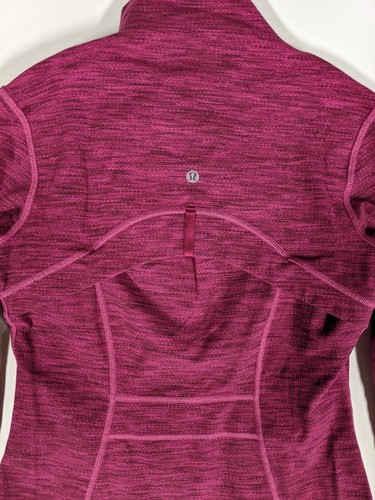 Lululemon Define Jacket Diamond Jacquard Berry Rumble Jew Magenta Women's Size 6 - Picture 4 of 9