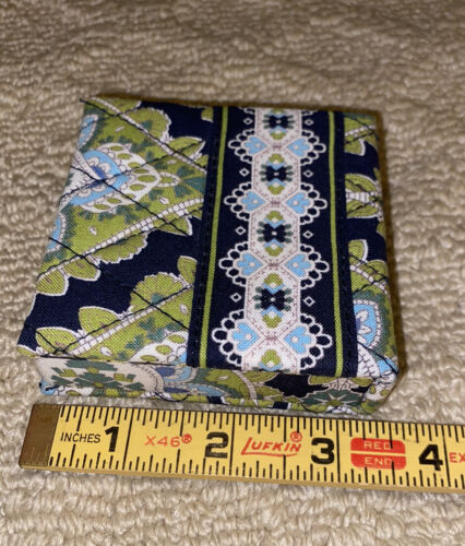 Anillos de joyería para caja de almacenamiento pequeña Vera Bradley verde azul excelente en excelente estado - Imagen 6 de 7