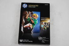 HP ADVANCED PHOTO PAPER 4X6 66lb GLOSSY INKJET Q6638-10016 50 SHEET PACK NEW!