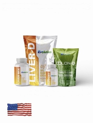 iEvolution 7D-Challenge Detox Kit, 3-Item Set - Liver-D & Colon-D, Natural