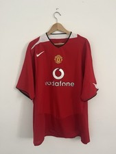 Manchester United Home 2004/05 Football Shirt 3XL