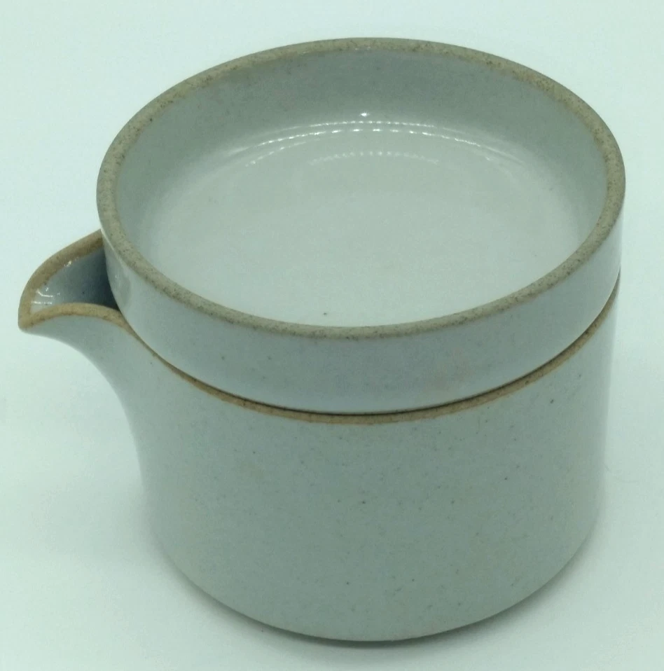 Jarra de leche gris brillante Hasami porcelana Japón con tapa Foto 2 de 4