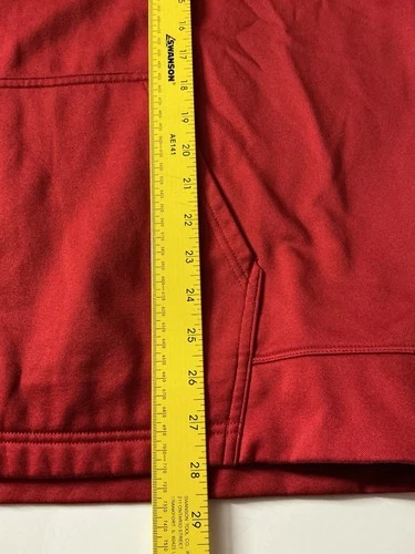 Champion Performance Men's Pull Over  Size X-Large Red-Gray image 4