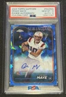 Drake Maye 2024 Topps Chrome Sapphire Refractor Rookie Auto PSA 10/AUTO 10!!!