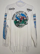 Vintage 90s AXO Sport Jersey Racing Motocross Colorado Trail Earthquake 