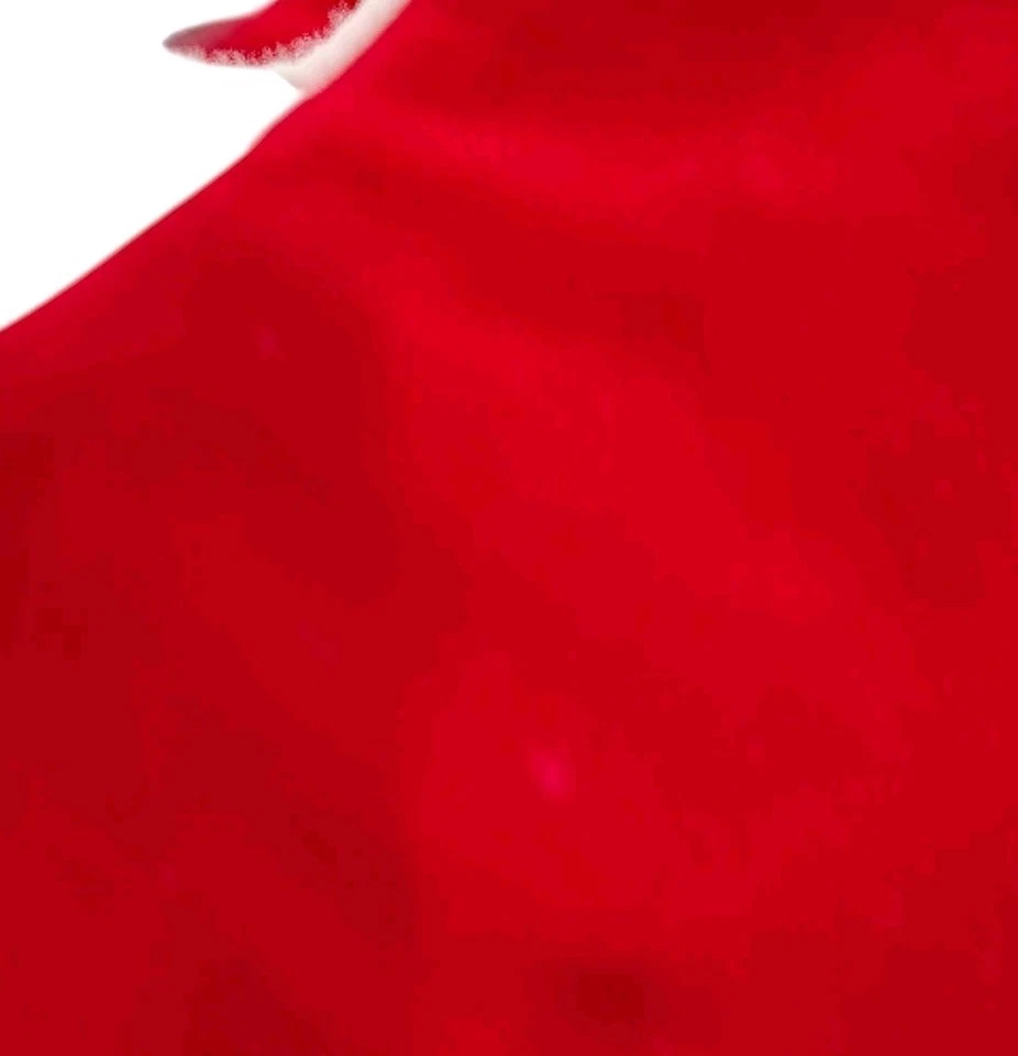 Medias navideñas vintage con punta de aguja osos de peluche escena de patinaje espalda de terciopelo Foto 4 de 4