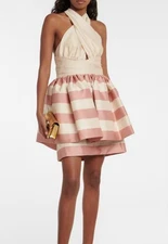BNWT  Zimmermann High Tide Striped Mini Dress Size AU1 US4-6 