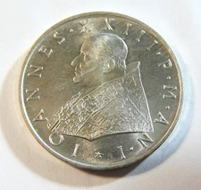 Vatican City 1959 Silver 500 Lire Pope John XXIII