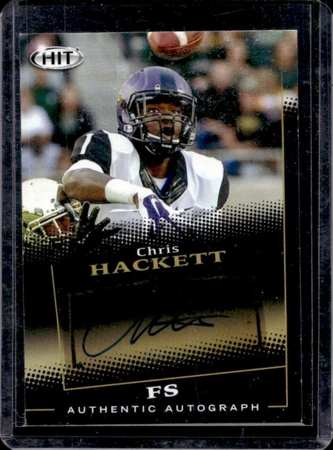 2015 SAGE HIT Chris Hackett Auto Autogramm schwarz #A120 Horned Frogs