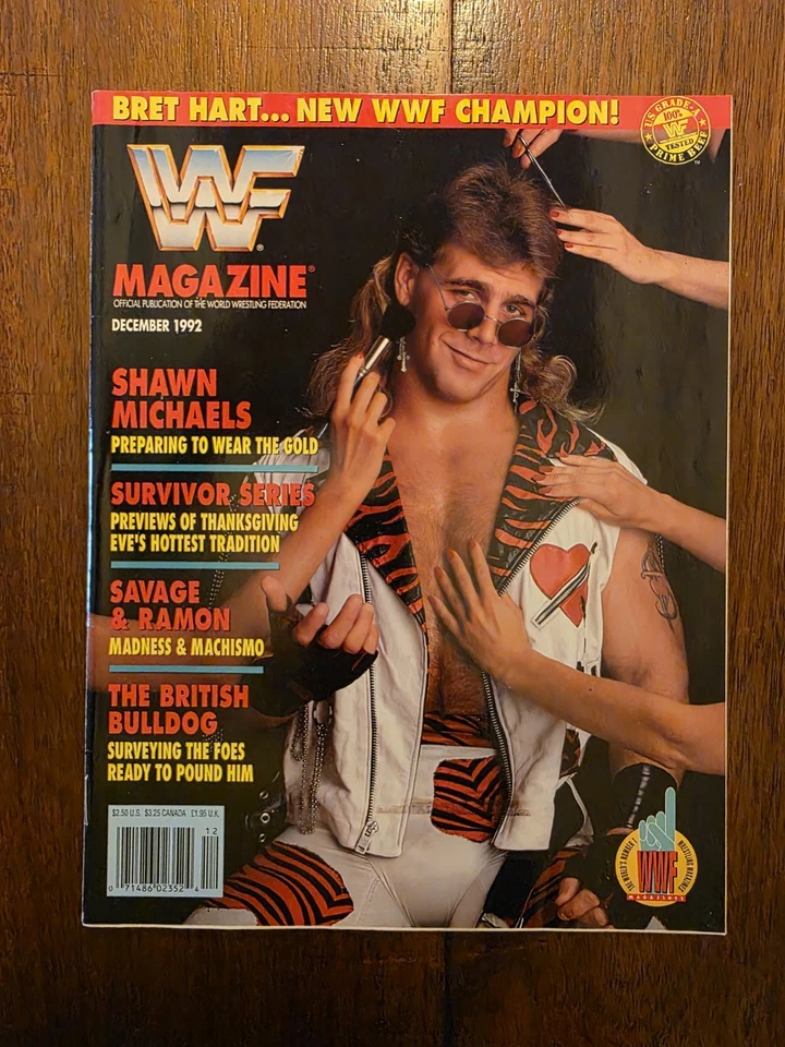 WWF Magazine December 1992 HBK SHAWN MICHAELS C - Image 2 of 4