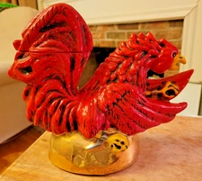 1970 Ezra Brooks Red Rooster South Carolina Gamecocks Kentucky Bourbon Decanter