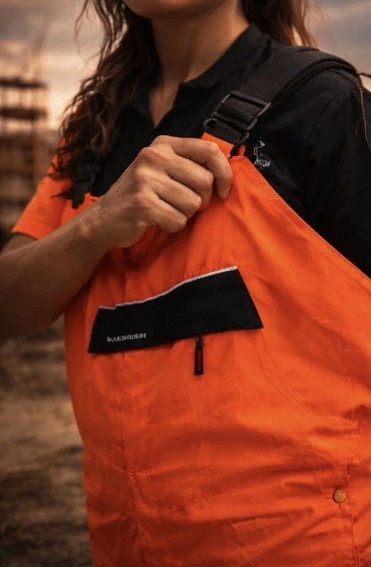 Kishigo Outerwear High-Visibility SAFETY ORANGE & REFLECTIVE OVERALL BIBS 4X-5X - product detail image 7