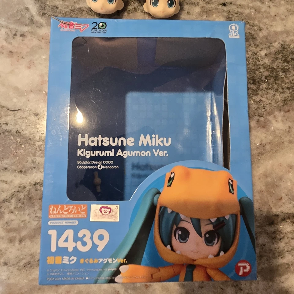 Nendoroid 1439 Hatsune Miku Digimon Hatsune Miku Kigurumi Agumon Ver. De Japón Foto 3 de 4