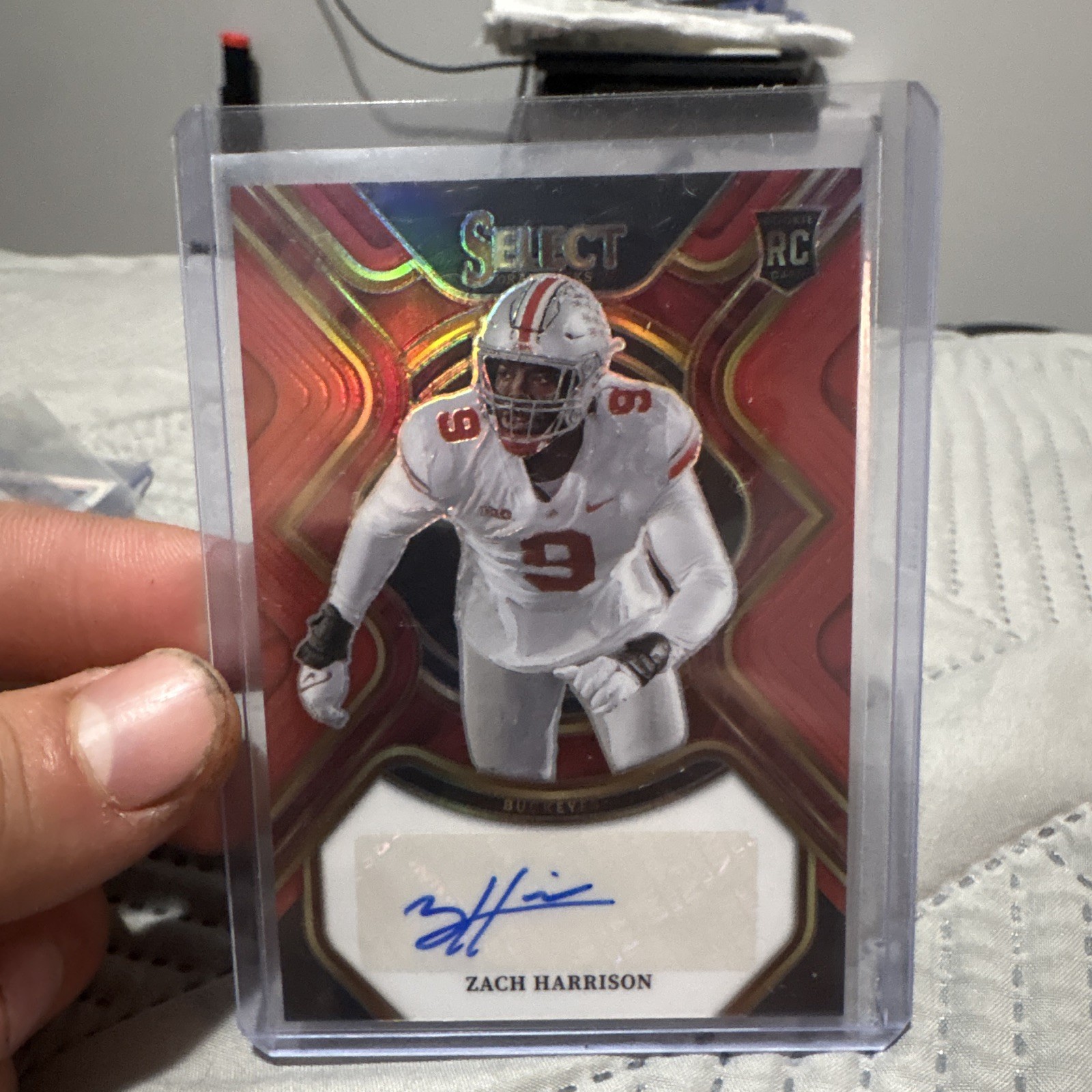 Zach Harrison Panini Select Draft Picks Rookie Signatures #ZHA Base