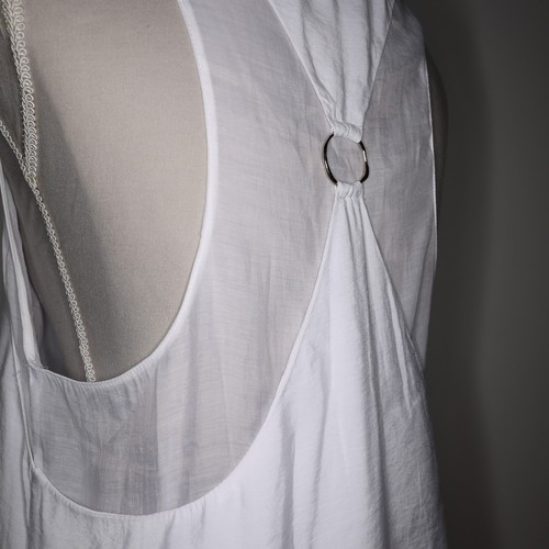 Maxi Vestido Zara Blanco Largo Talla M En Capas Verano Ligero Favorecedor Vacaciones - Imagen 14 de 17