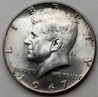 Kenndy 1967 Silver Half Dollar