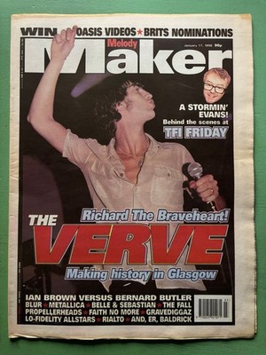 MELODY MAKER 17-Jan-1998 VERVE Rialto Gravediggaz Blur Ian Brown Mark E Smith UK