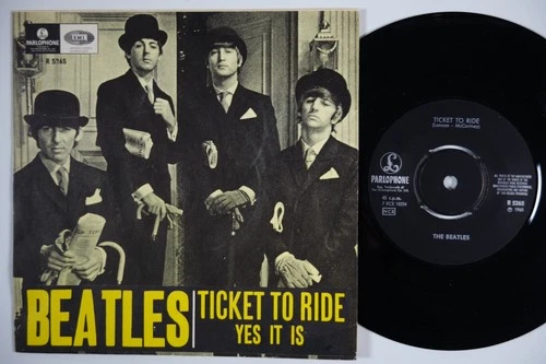 BEATLES Ticket To Ride STUNNING COND Sweden 45 swedish ALL RIGHTS variant HEAR!