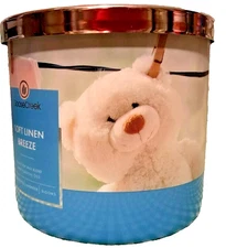 SOFT LINEN BREEZE CANDLE LARGE 3 WICK 14.5 OZ GOOSE CREEK CANDLE SOY FRESH CLEAN