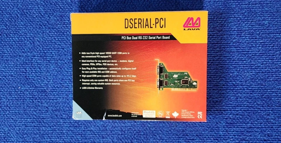 DSERIAL-PCI LAVA PCI Bus Dual RS-232 Serial Port Board - Image 3 of 4