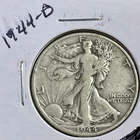 1944-D 50C Walking Liberty Half Dollar. 90% Silver. #1655