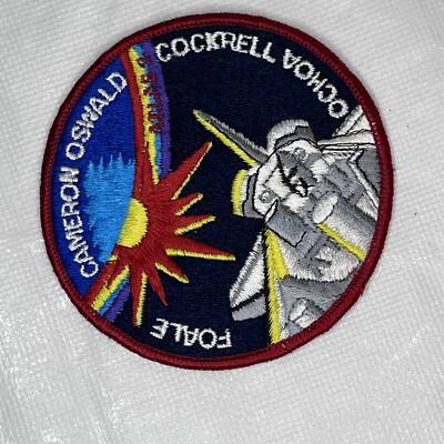 NASA SPACE SHUTTLE PATCH ATLAS 2 CAMERON OSWALD FOALE COCKRELL OCHOA 