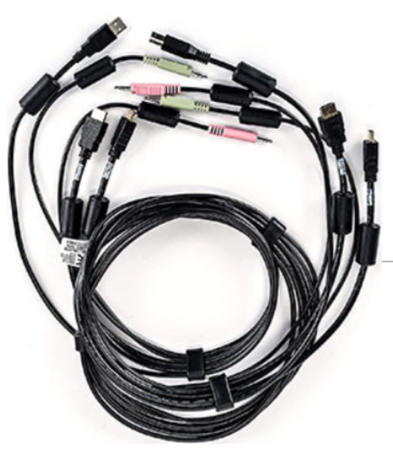 Verti Avocent CBL0128 dual-HDMI USB For KVM Switch Keyboard Mouse Audio Video