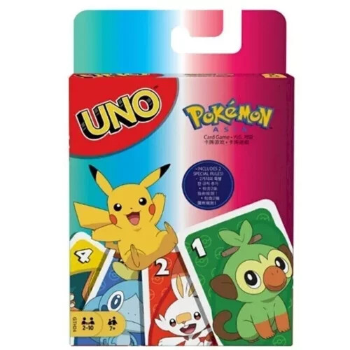 Mattel UNO Pokemon Edition Complete Game from Japan