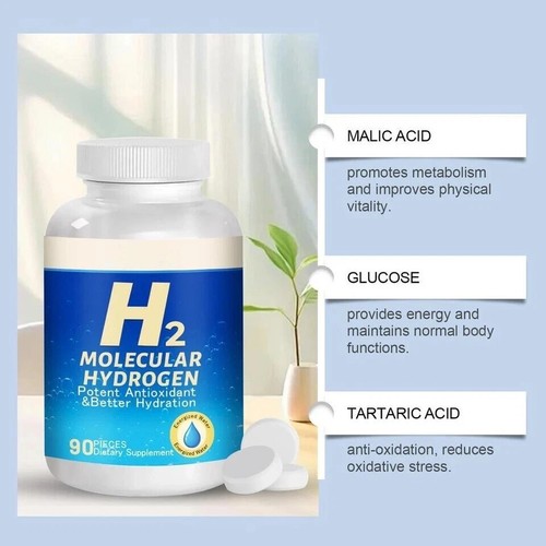 Hydrogen Water Tablets, 8 PPM Hydrogen Tablets for Drinking Water, H2 Molecular - Picture 6 of 12