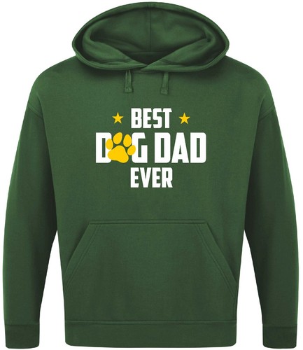 MEJOR PERRO PAPÁ JAMÁS SUDADERA CON CAPUCHA Divertido Eslogan Novedad Hombre Regalo Día del Padre Animales - Imagen 2 de 17