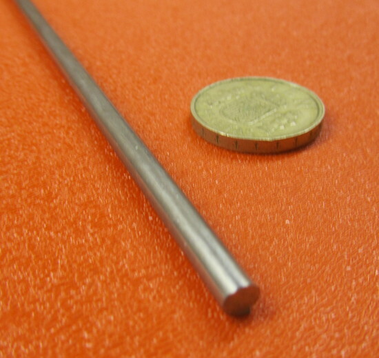 303 Stainless Steel Rod, 3/16" Diameter (+/.003") x 2 Foot Length, 3
