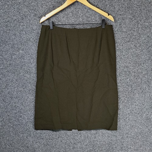 Anthea Crawford Womens Skirt Size 16 Green Wool