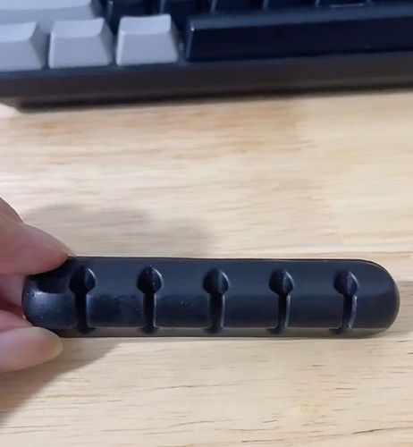 Silicone Cable Organizer Clip 5-Slot | Desk Wire Cord Holder USB Charger Cable - 第 7/9 張圖片