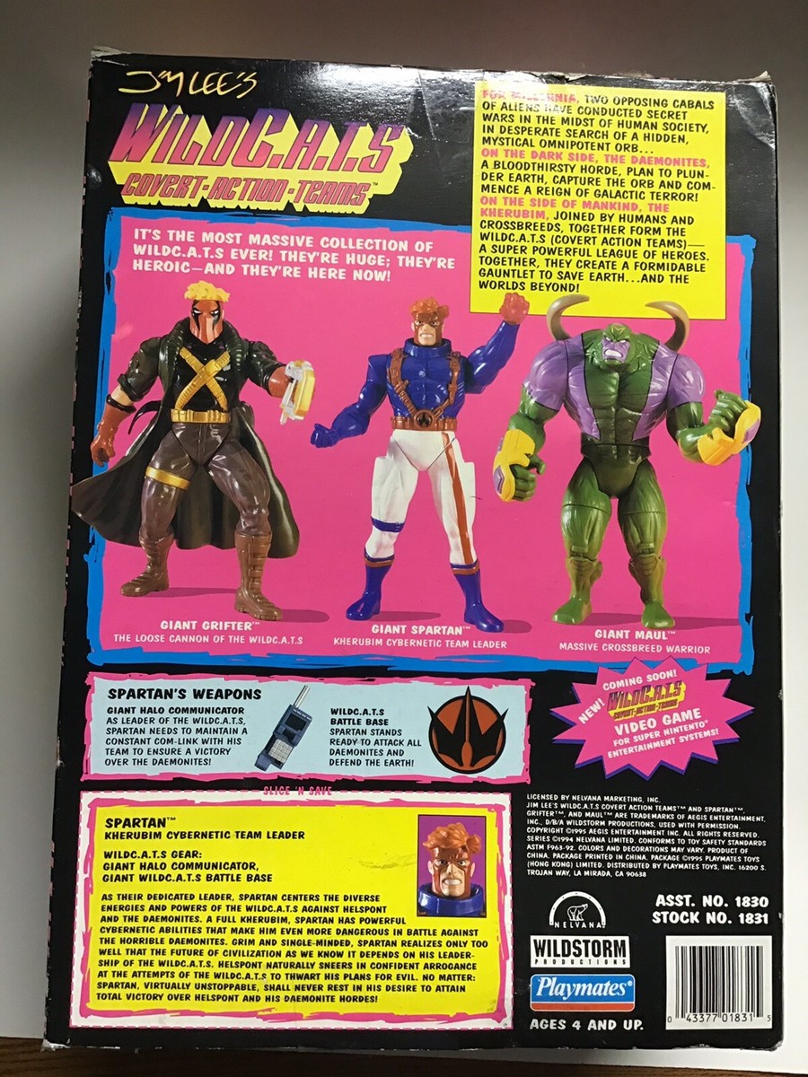 Playmates Jim Lee's Wild C.A.T.S. Giant Spartan Action Figure | eBay