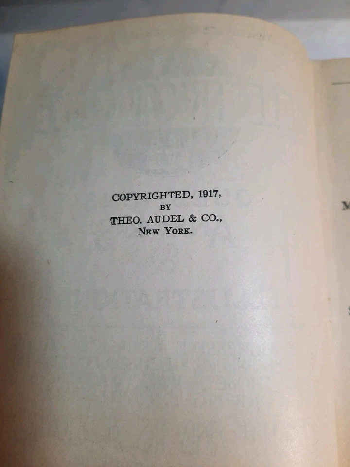*Antique* HAWKINS Electrical Guide Books (Lot of 9 Volumes) 1917 Foto 4 de 4