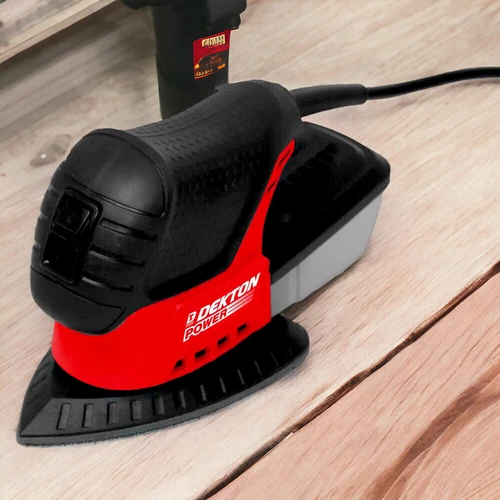 Pro Mini Detail Sander Power 240V 75W + Staubbox + Schleifblätter - Bild 21 von 21