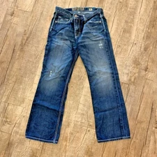 Mens BKE Carter Denim Distressed Blue Jeans Size 31