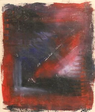 Vintage abstract expressionism oil painting signed