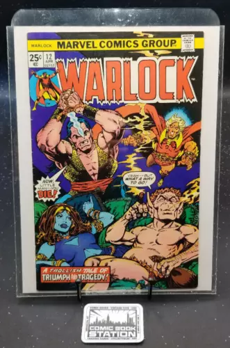 Warlock #12 Raw 1st App Mama Alpha Pro-Boscis Pip the Troll Starlin 1976 F/F+