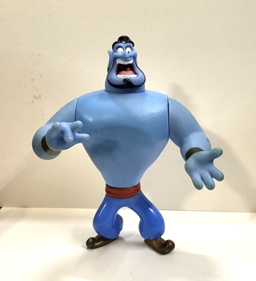 VINTAGE 1992 Mattel Disney ALADDIN BLUE GENIE FLIP HEAD Posable