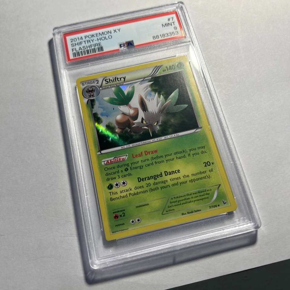 Shiftry 7/106 Pokemon Flashfire 2014 Holo Rare PSA 9 Mint - Image 3 of 4