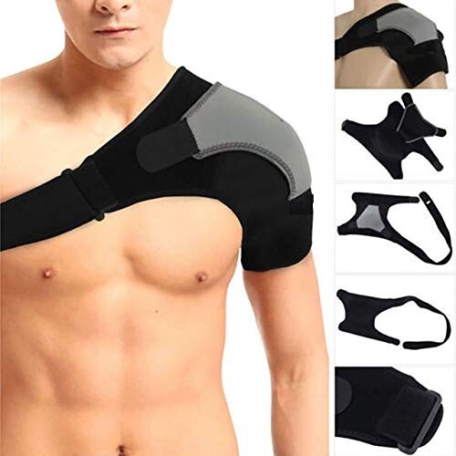 Shoulder Support Neoprene Adjustable Stretch Strap Wrap Belt Band Gym Guard - Picture 3 of 3