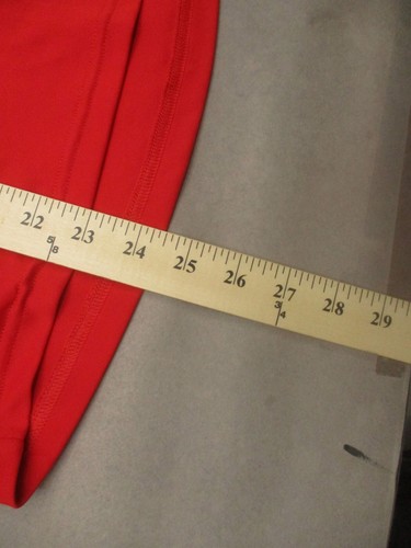 Under Armour Size L Girls Red 1/2 Zip Stand Collar Fitted Athletic Pullover 078 - Picture 7 of 10