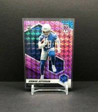 2021 Panini Mosaic Football JERMAR JEFFERSON RC MOSAIC PURPLE 35/49 Lions #375🔥
