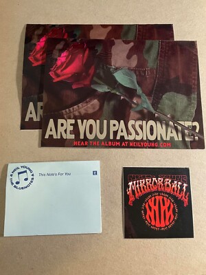 Various Rare Neil Young Promotional pieces 7 total